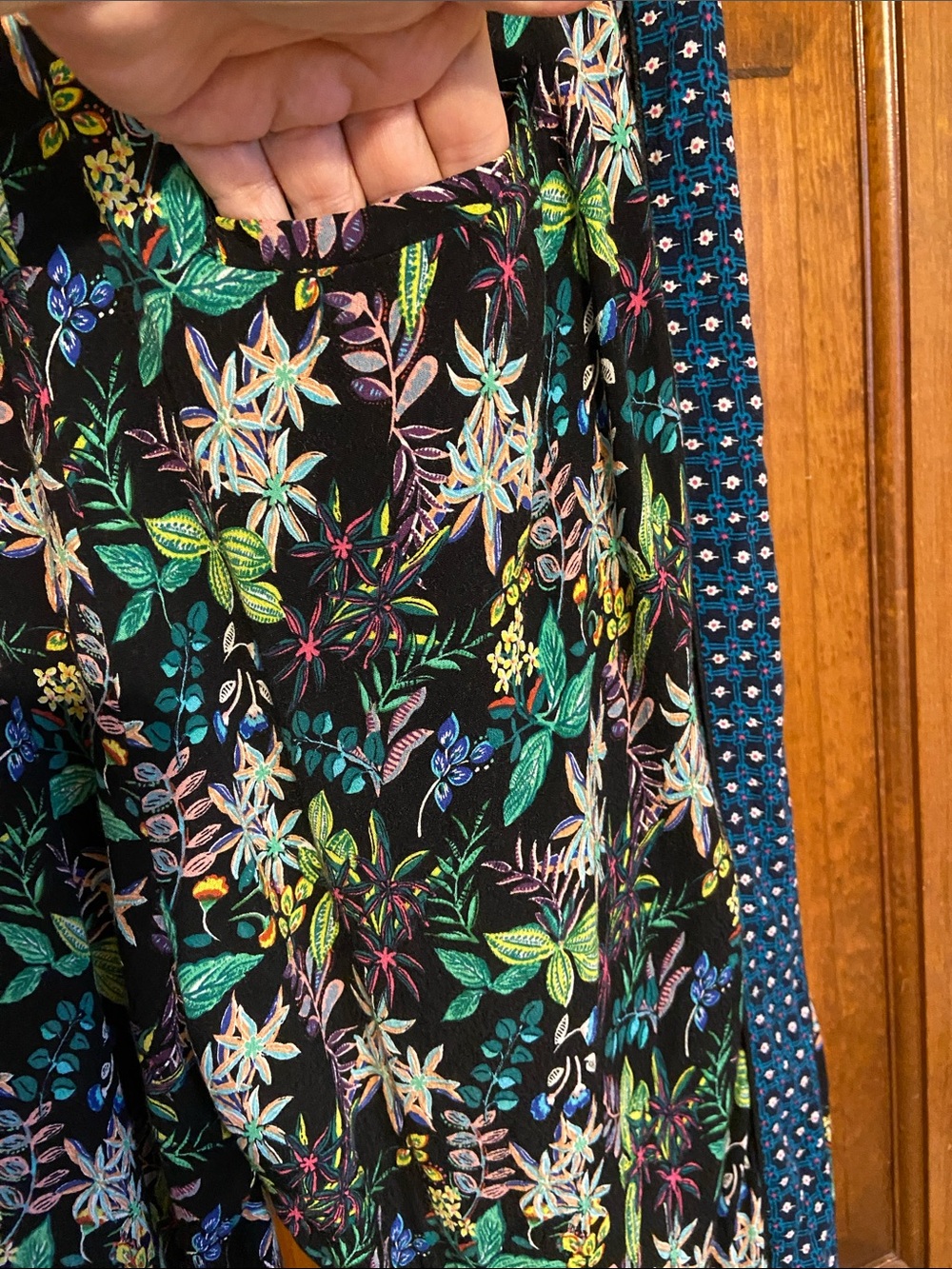 Anthropologie Ett:twa Rousseau Cropped Wide Legs floral tropical Size Medium - Picture 6 of 14